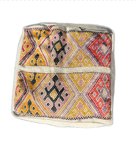 Global Eclecticist Bohemian Handwoven Embroidered Pillow Cover