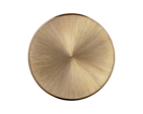Sunpan Contemporary Round Drum Coffee Table