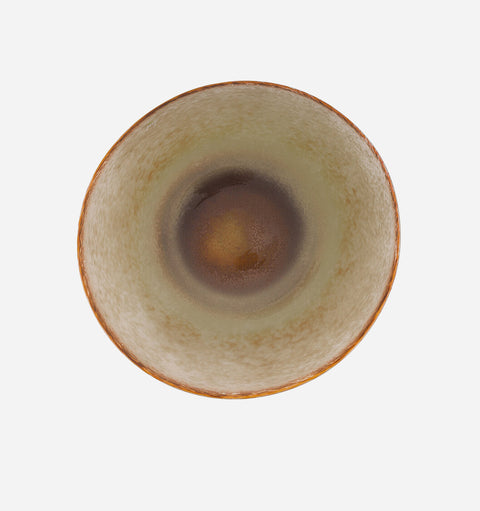 Everyday Modern Mouth Blown Abstract Fruit Bowl