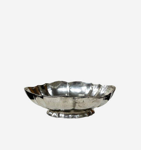 Decorating Essentials Traditional Polished Pewter Decorative Bowl