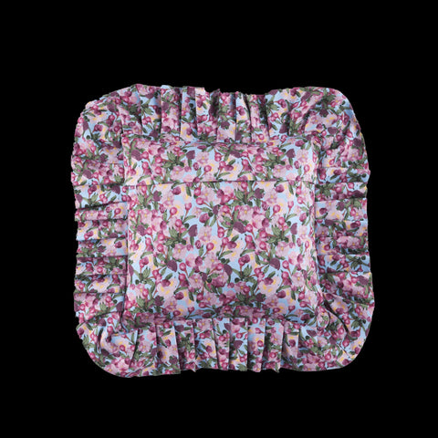 Classic Bohemian Pillow Cover with Ruffles and Envelope Closure