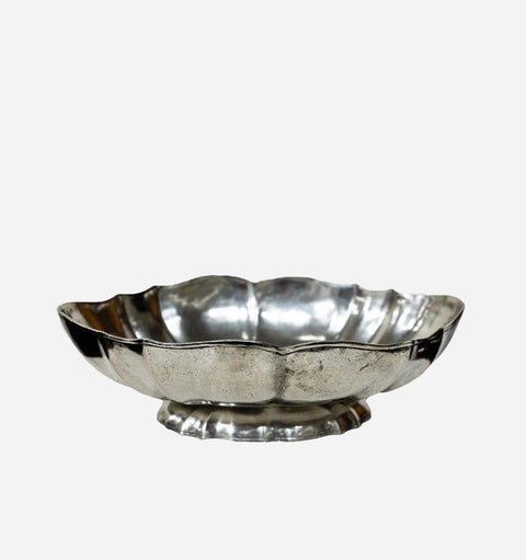 Decorating Essentials Traditional Polished Pewter Decorative Bowl