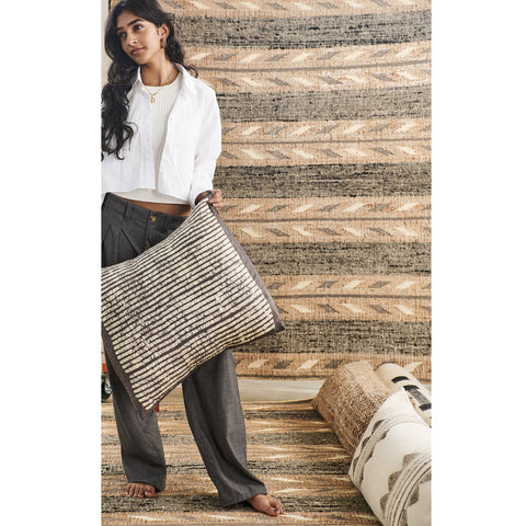 Powered by People Artful Traditionalist Contemporary Handcrafted Accent Throw Pillow - 20 x 20