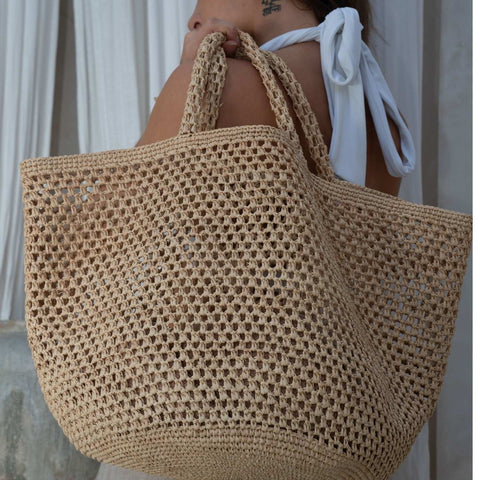 Beach Handmade Geometric Tote
