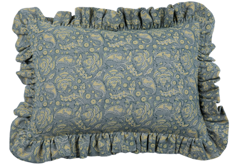 Filling Spaces Artful Traditionalist Handcrafted Boudoir Pillow with Ruffles - 18 x 18 - 20 x 20 - 22 x 22 - 24 x 24 - 26X 26 - 14 x 20 - 14 x 40 - 18 x 40 - 16 x 50