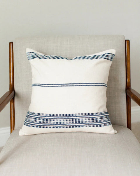 Powered by People Timeless Minimalist Scandinavian Handwoven Soft Pillow Cover - 18 x 18