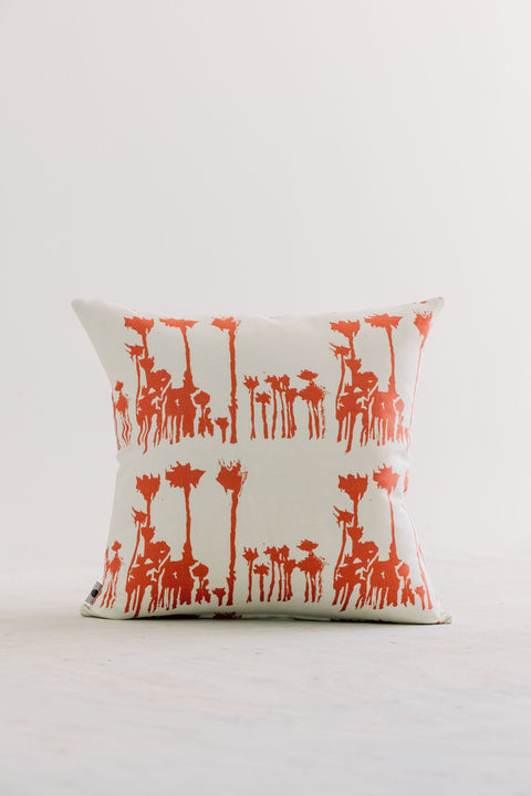 Powered by People Artful Traditionalist Organic Nature Graphic Linen Accent Pillow - 20 x 20