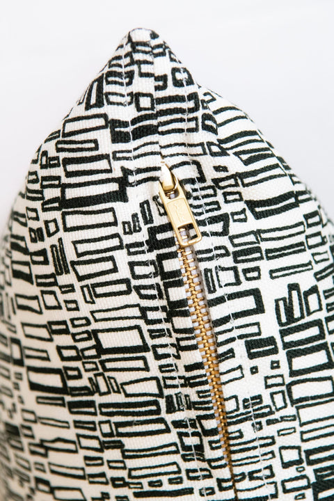 Powered by People Contemporary Scandinavian Square Accent Pillow with Removable Cover - 18 x 18