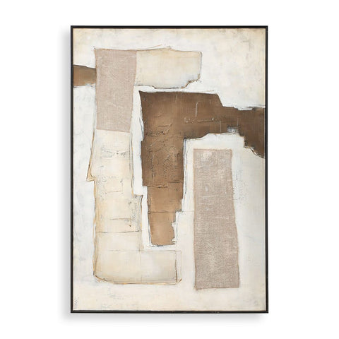 Interference Hand Painted Canvas Abstract Matte Painting