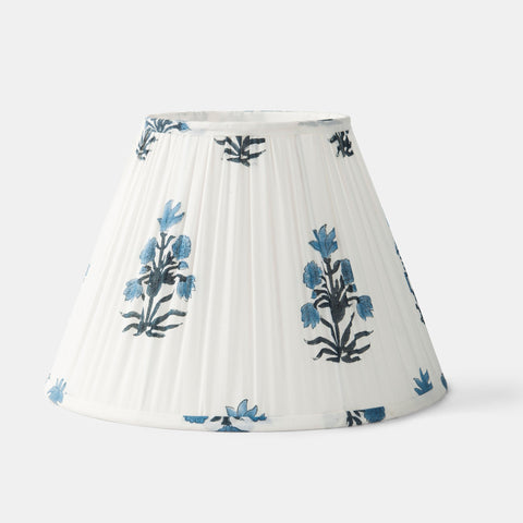 Accent Blossom Azure Pleated Shade Lamp Shade