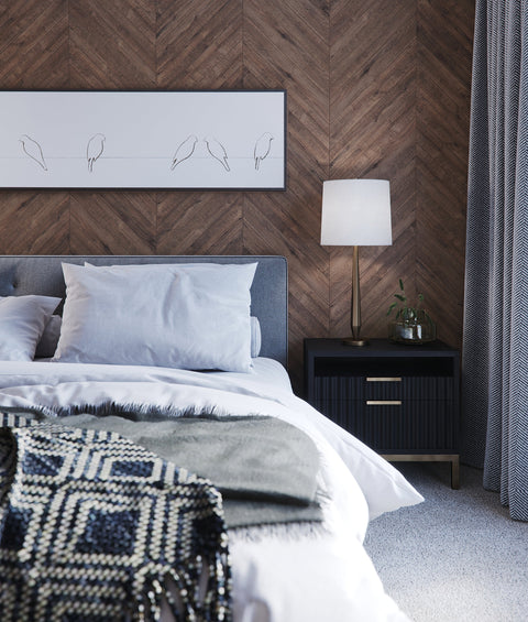 Zoe Art Deco Accent Sleek Column Drum Table Lamp