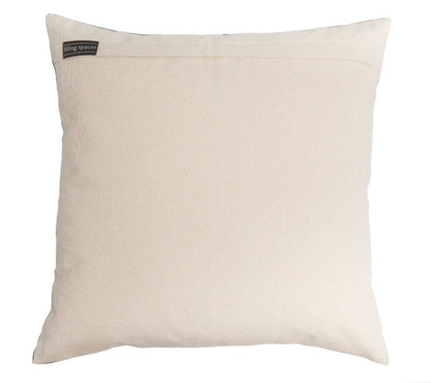Filling Spaces Artful Traditionalist Organic Embroidery Lumbar Pillow - 18 x 18 - 20 x 20 - 22 x 22 - 24 x 24 - 26X 26 - 14 x 20 - 14 x 40 - 18 x 40 - 16 x 50