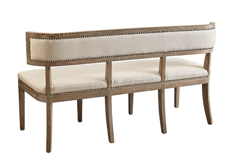 Artful Traditionalist Parsons Upholstered Dining Bench