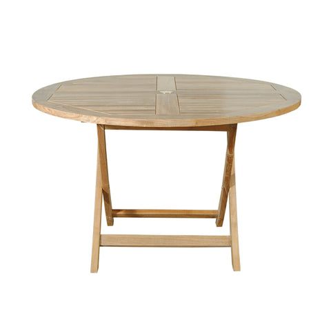 Tulip Contemporary Round Dining Table for Outdoor Living
