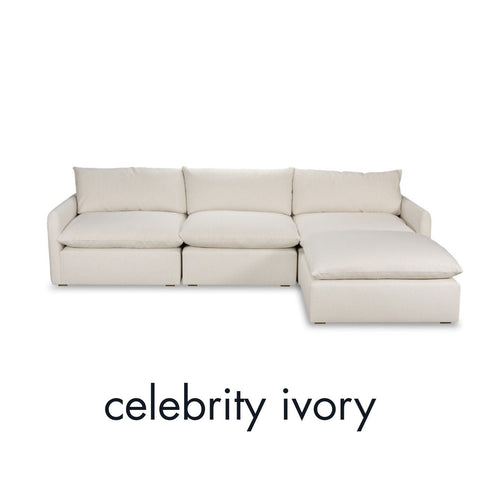 Bailey Transitional Modular Sectional with Loose Cushions Sofa