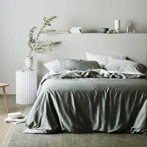 Minimalist Organic Solid Duvet Cover