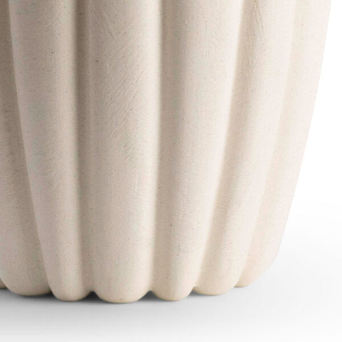 Bandini Column Drum Table Lamp with Fluted Scallop Trim