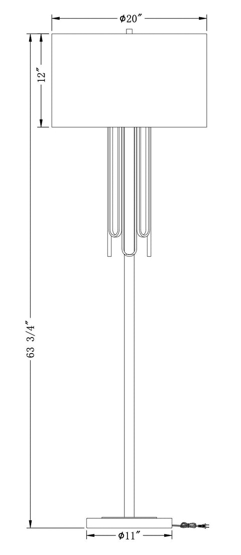 Barclay Column Accent Floor Lamp Contemporary Design