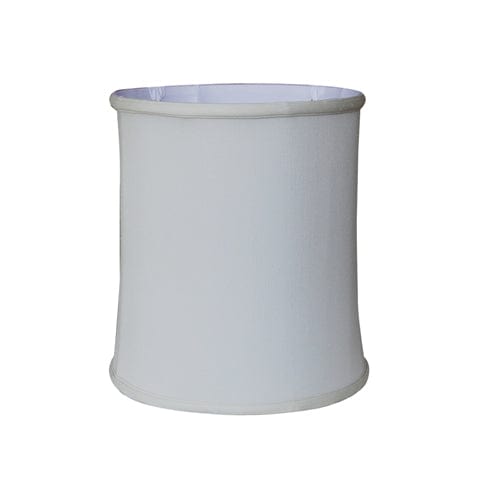 Basic Drum No Hug Double Lining Supreme Satin Lamp Shade - Off White