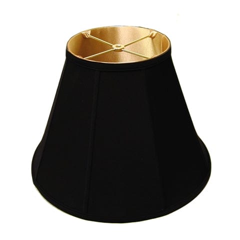 Basic Empire Anna Rayon Lamp Shade - Black Gold Lining