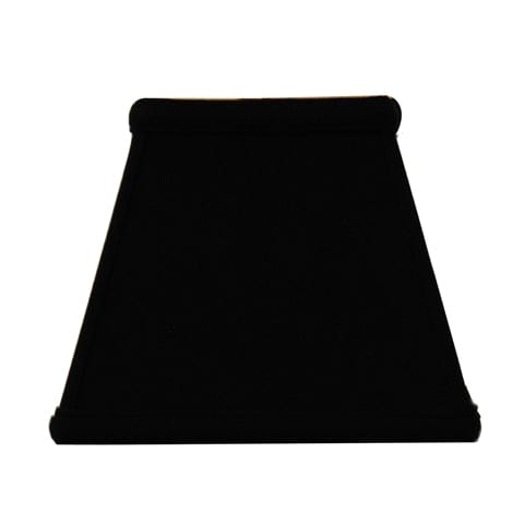 Basic Rectangle Anna Rayon Lamp Shade - Black Gold Lining