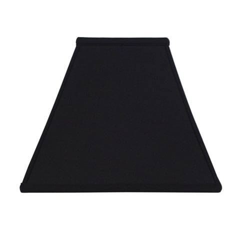 Basic Square Anna Rayon Lamp Shade - Black Gold Lining