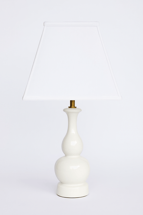 Basic Square Anna Rayon Lamp Shade - Off White