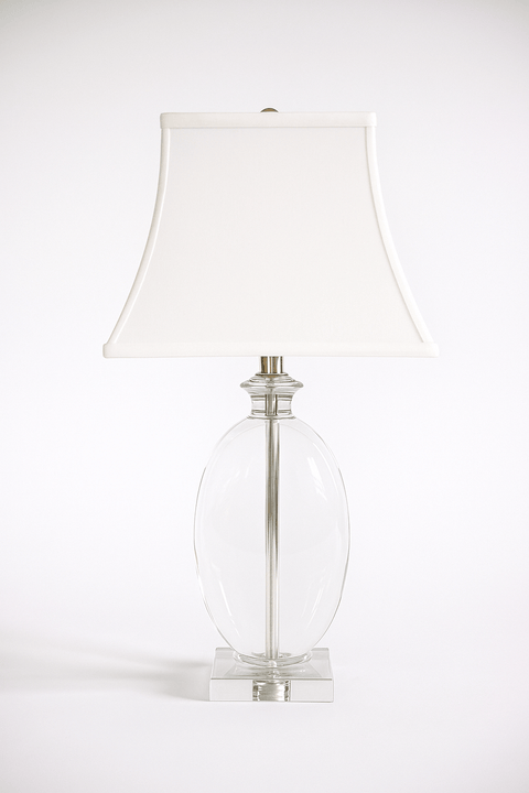 Basic Square Bell Anna Rayon Lamp Shade - White