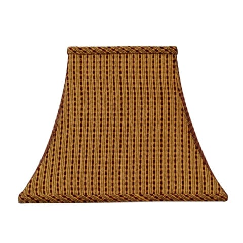 Basic Square Bell Prints Lamp Shade - Red Dot Strips