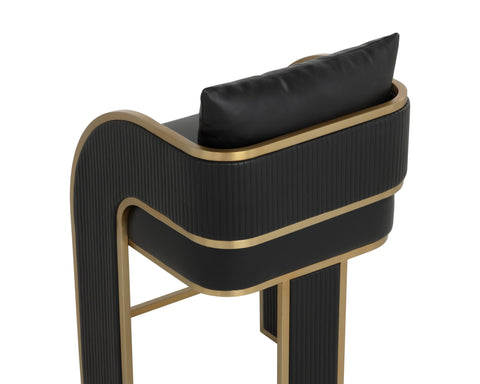 Timeless Minimalist Modern Parsons Upholstered Counter Stool