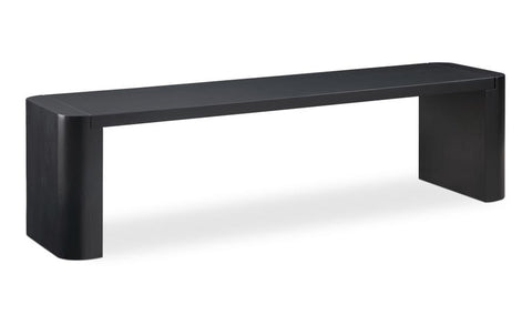 Timeless Minimalist Oak Dining Bench with Platform Foot Style