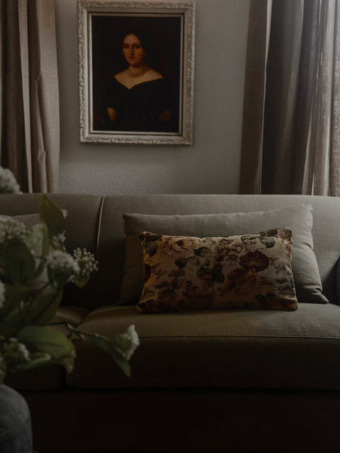 Powered by People Artful Traditionalist Vintage Textured Lumbar Pillow - 12 x 20