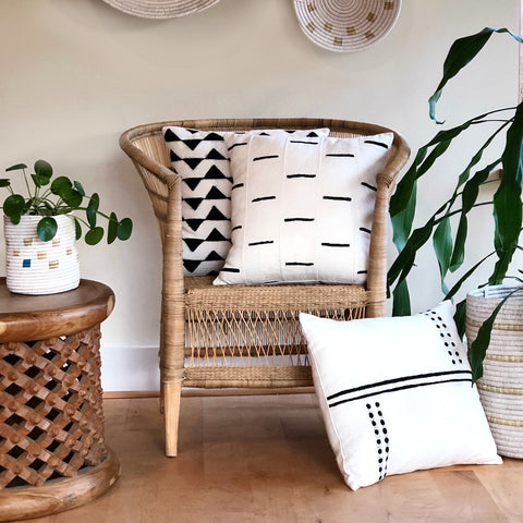 Global Eclecticist Bohemian Handwoven Graphic Pillow Cover