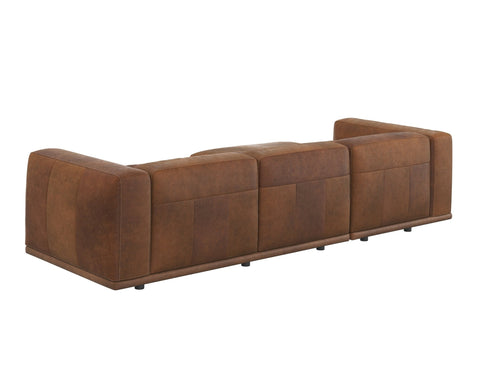 Beau Modern Chaise Sectional with Armrests L-Shape Sofa