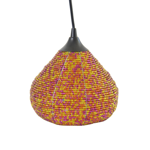 Accent Bohemian Bell Pendant Light with Beads Ceiling Light