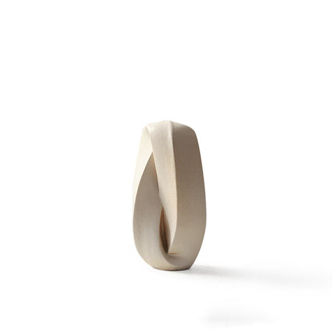 Decorating Essentials Modern Sculpture Vase in Matte Ceramic