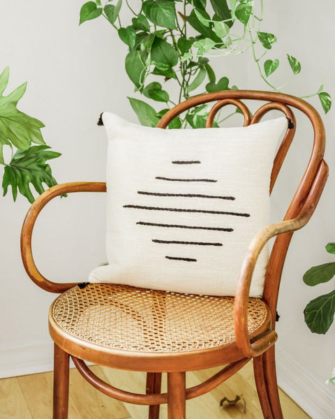 Creative Women Global Eclecticist Bohemian Embroidered Square Accent Pillow - 18 x 18