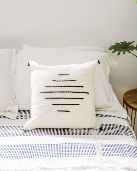 Creative Women Global Eclecticist Bohemian Embroidered Square Accent Pillow - 18 x 18