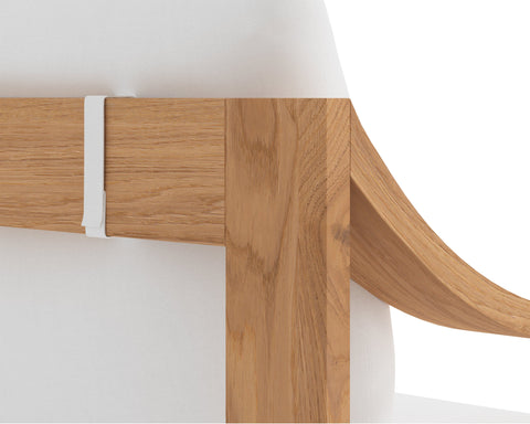 Modern Outdoor Living and Garden Teak Dining Armchair