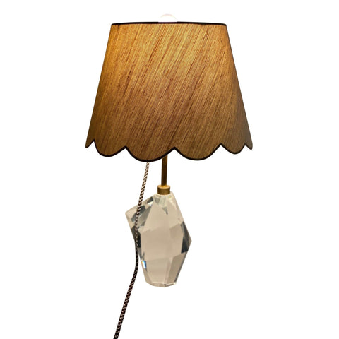 Beige Linen Shade Scalloped Shade