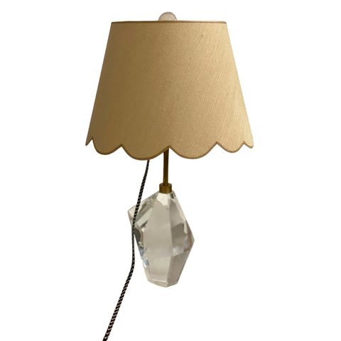 Beige Linen Shade Scalloped Shade