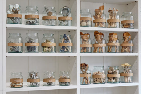 Organic Traditional Decorative Glass Canning Jar Storage