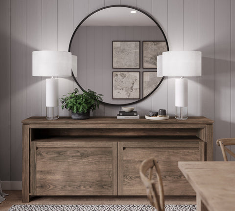 Bermuda Accent Fluted Column Table Lamp for Contemporary Spaces