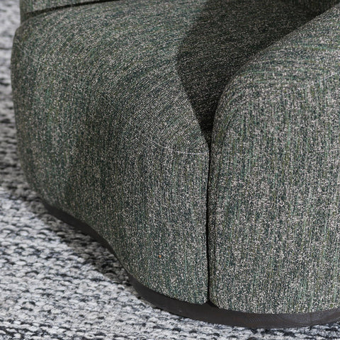 Timeless Minimalist Modern Upholstered Barrel Lounge Chair