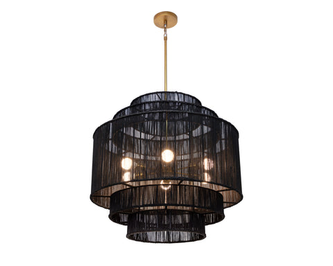 Alyssa Bohemian Tiered Drum Chandelier Ceiling Light