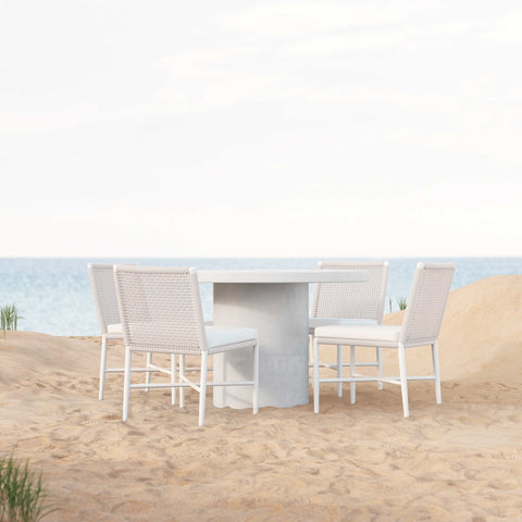 Azzurro Living Tulip Drum Dining Table for Modern Outdoor Spaces