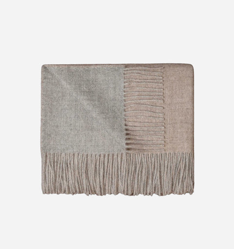 Alicia Adams Alpaca Inc. Alpaca Minimalist Solid Fringe Throw - 51 x 71