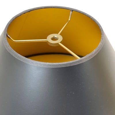 Black and Gold Paper Empire Hardback Lamp Shade Custom Sizes