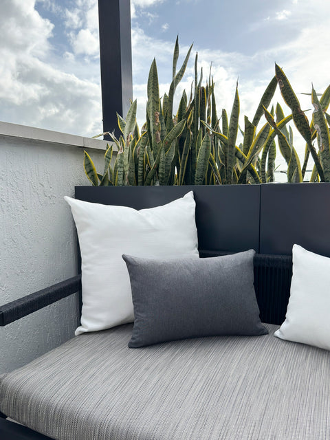Anaya Outdoor Living & Garden Contemporary Lumbar Throw Pillow - 14 x 20 - 20 x 20 - 24 x 24