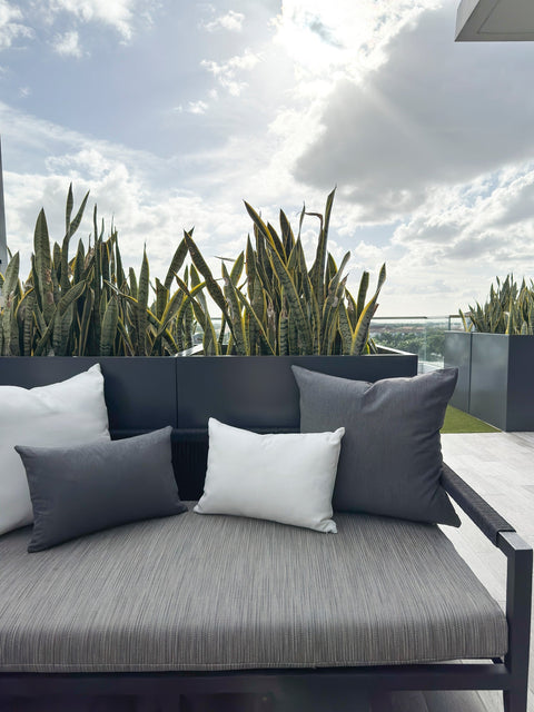 Anaya Outdoor Living & Garden Contemporary Lumbar Throw Pillow - 14 x 20 - 20 x 20 - 24 x 24